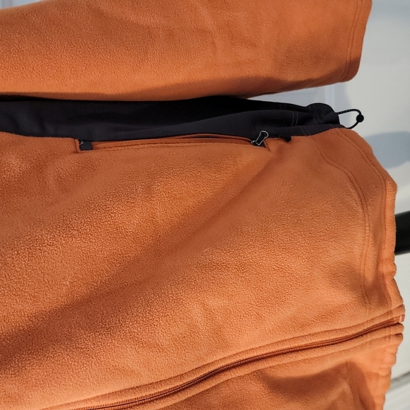 TEK GEAR ORANGE HEAVY FLEECE FULL ZIP JACKET - Picture 6 of 12